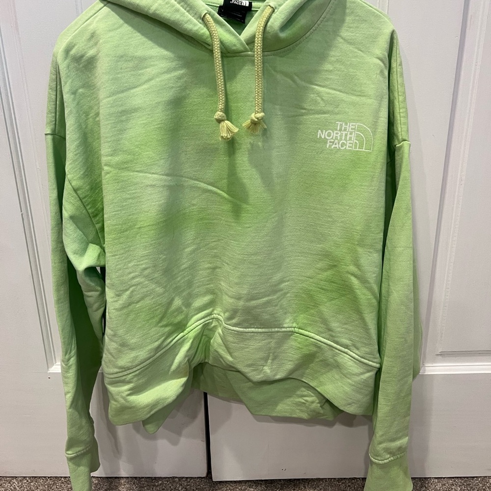 The North Face Light Green Tie Dye Hoodie